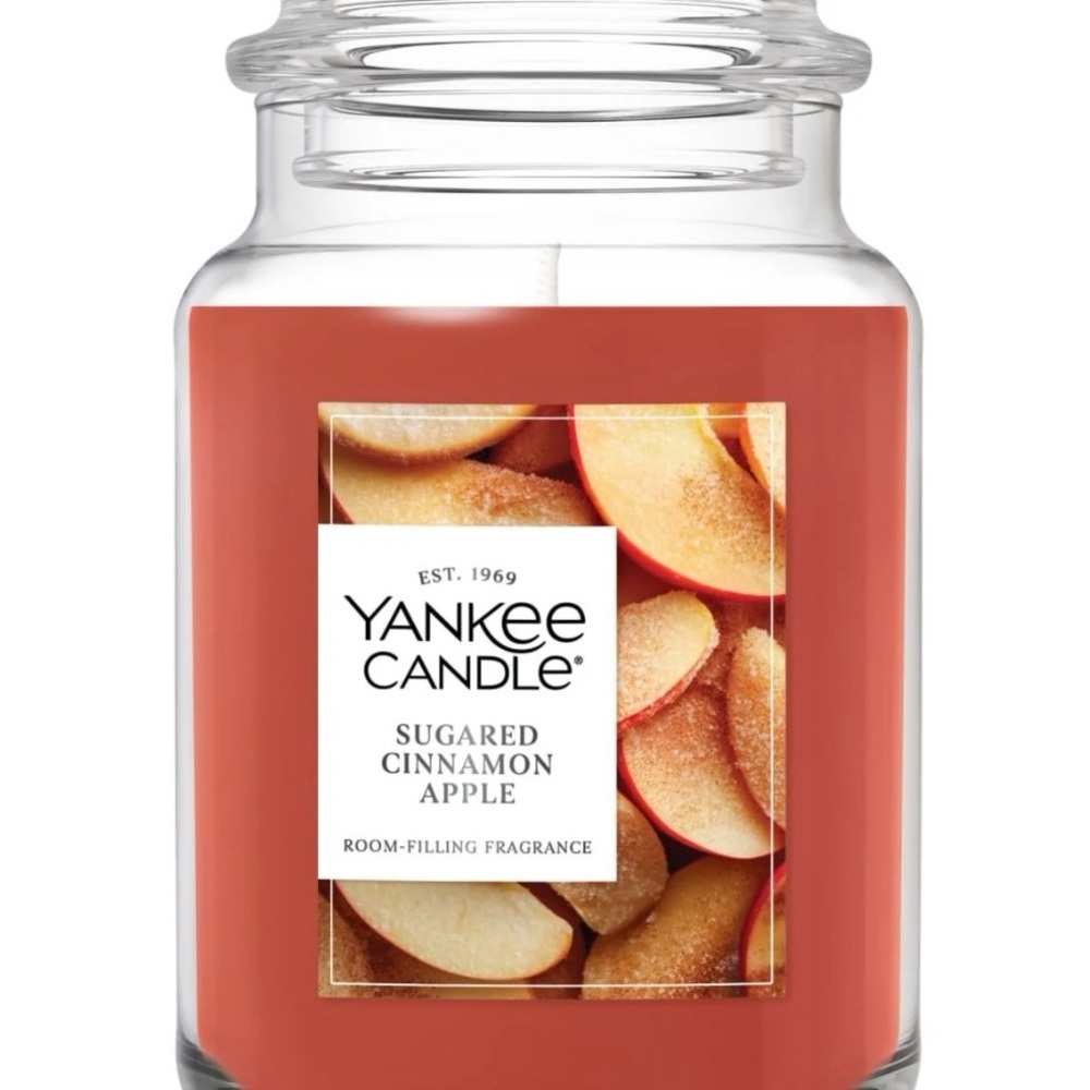Yankee Candle Sugared Cinnamon Apple Red Jar
